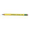 DIXON TICONDEROGA CO. Ticonderoga Beginners Wood Pencil w/Eraser, HB #2, Yellow, Dozen