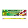 DIXON TICONDEROGA CO. Woodcase Pencil, 2H #4, Yellow, Dozen