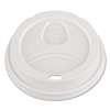 DIXIE FOOD SERVICE Dome Drink-Thru Lids, Fits 12 oz. & 16 oz. Paper Hot Cups, White, 100/Pack