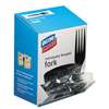 DIXIE FOOD SERVICE Grab?N Go Wrapped Cutlery, Forks, Black, 90/Box
