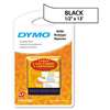 DYMO 12331 LetraTag Paper/Plastic Label Tape Value Pack, 1/2" x13ft, Assorted, 3/Pack