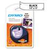 DYMO 16952 LetraTag Plastic Label Tape Cassette, 1/2" x 13ft, Clear