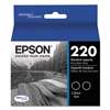 EPSON AMERICA, INC. T220120D2 (220) DURABrite Ultra Ink, Black, 2/PK