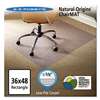 E.S. ROBBINS Natural Origins Chair Mat For Carpet, 36 x 48, Clear