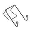 FELLOWES MFG. CO. Partition Additions Wire Double-Garment Hook, 4 x 6, Black