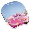 FELLOWES MFG. CO. Gel Mouse Pad w/Wrist Rest, Photo, 9 1/4 x 7 1/3, Pink Flowers