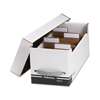 FELLOWES MFG. CO. Corrugated Media File, Holds 125 Diskettes/35 Standard Cases, White/Black