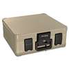 FIRE KING INTERNATIONAL Fire and Waterproof Chest, 0.27 ft3, 15-9/10w x 12-2/5d x 6-1/2h, Taupe