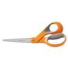 FISKARS MANUFACTURING CORP Home And Office Scissors, 8" Length, Softgrip Handle, Orange/Gray