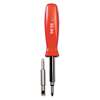 GREAT NECK SAW MFG. 4 in-1 Screwdriver w/Interchangeable Phillips/Standard Bits, Assorted Colors
