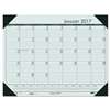 HOUSE OF DOOLITTLE Recycled EcoTones Woodland Green Monthly Desk Pad Calendar, 22 x 17, 2017