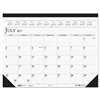 HOUSE OF DOOLITTLE Recycled Two-Color Academic 14-Month Desk Pad Calendar, 22 x 17, 2016-2017