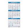 HOUSE OF DOOLITTLE Recycled Three-Month Format Wall Calendar, 8x17, 14-Month (Dec.-Jan.) 2016-2018