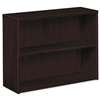 HON COMPANY 10500 Series Laminate Bookcase, Two-Shelf, 36w x 13-1/8d x 29-5/8h, Mahogany
