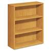 HON COMPANY 10500 Series Laminate Bookcase, Three-Shelf, 36w x 13-1/8d x 43-3/8h, Harvest