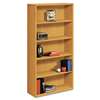 HON COMPANY 10500 Series Laminate Bookcase, Five-Shelf, 36w x 13-1/8d x 71h, Harvest