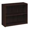 HON COMPANY 10700 Series Wood Bookcase, Two Shelf, 36w x 13 1/8d x 29 5/8h, Mahogany