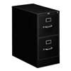 HON COMPANY 310 Series Two-Drawer, Full-Suspension File, Letter, 26-1/2d, Black
