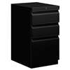 HON COMPANY Efficiencies Mobile Pedestal File with One File/Two Box Drawers, 19-7/8d, Black