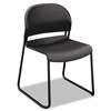HON COMPANY GuestStacker Series Chair, Charcoal with Black Finish Legs, 4/Carton