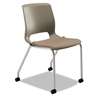 HON COMPANY Motivate Seating Upholstered 4-Leg Stacking Chair, Shadow/Morel/Platinum, 2/CT