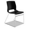 HON COMPANY Motivate Seating High-Density Stacking Chair, Onyx/Chrome, 4/Carton