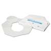 HOSPECO Health Gards Toilet Seat Covers, Half-Fold, White, 250/Pack, 10 Boxes/Carton
