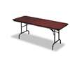 ICEBERG ENTERPRISES Premium Wood Laminate Folding Table, Rectangular, 60w x 30d x 29h, Mahogany