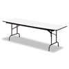 ICEBERG ENTERPRISES Premium Wood Laminate Folding Table, Rectangular, 60w x 30d x 29h, Gray/Charcoal