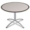ICEBERG ENTERPRISES iLand Table, Dura Edge, Round Seated Style, 42 dia x 29h, Gray/Silver
