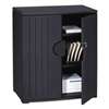 ICEBERG ENTERPRISES OfficeWorks Resin Storage Cabinet, 36w x 22d x 46h, Black