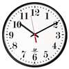 Chicago Lighthouse 67300002 Quartz Slimline Clock, 12-3/4", Black