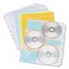 INNOVERA Two-Sided CD/DVD Pages for Three-Ring Binder, 10/Pack