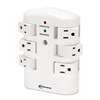 INNOVERA Wall Mount Surge Protector, 6 Outlets, 2160 Joules, White