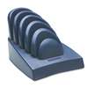 ACCO BRANDS, INC. InSight Priority Puck Five-Slot Desktop Copyholder, Plastic, Dark Blue/Gray
