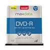 MAXELL CORP. OF AMERICA DVD-R Discs, 4.7GB, 16x, Spindle, Gold, 100/Pack