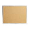 MEAD PRODUCTS Cork Bulletin Board, 24 x 18, Silver Aluminum Frame