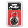 MASTER LOCK COMPANY Combination Lock, Stainless Steel, 1 15/16" Wide, Black Dial