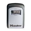 MASTER LOCK COMPANY Locking Combination 5 Key Steel Box, 3 7/8w x 1 1/2d x 4 5/8h, Black/Silver