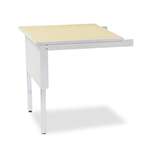 MAYLINE COMPANY Mailflow-To-Go Mailroom System Table, 30w x 30d x 29-36h, Pebble Gray