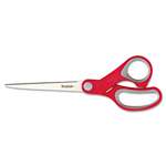 Scotch 1427 Multi-Purpose Scissors, Pointed, 7" Length, 3-3/8" Cut, Red/Gray