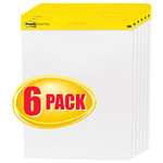 3M/COMMERCIAL TAPE DIV. Self Stick Easel Pads, 25 x 30, White, 6 30 Sheet Pads/Carton