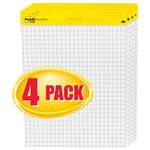 3M/COMMERCIAL TAPE DIV. Self Stick Easel Pads, Quadrille, 25 x 30, White, 4 30 Sheet Pads/Carton