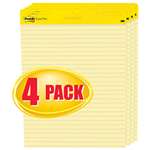 3M/COMMERCIAL TAPE DIV. Self Stick Easel Pads, Ruled, 25 x 30, Yellow, 4 30 Sheet Pads/Carton