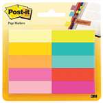 3M/COMMERCIAL TAPE DIV. Page Flag Markers, Assorted Bright Colors, 50 Sheets/Pad, 10 Pads/Pack