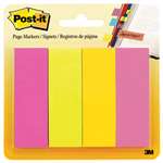 3M/COMMERCIAL TAPE DIV. Page Flag Markers, Assorted Brights, 50 Strips/Pad, 4 Pads/Pack