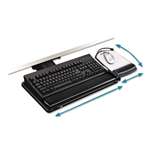 3M/COMMERCIAL TAPE DIV. Knob Adjust Keyboard Tray With Highly Adjustable Platform, Black