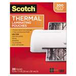 3M/COMMERCIAL TAPE DIV. Letter Size Thermal Laminating Pouches, 3 mil, 11 2/5 x 8 9/10, 200 per Pack