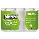 Marcal 16466 100% Recycled Two-Ply Toilet Tissue, White, 96 Rolls/Carton