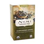 NUMI Organic Teas and Teasans, 1.27oz, Gunpowder Green, 18/Box